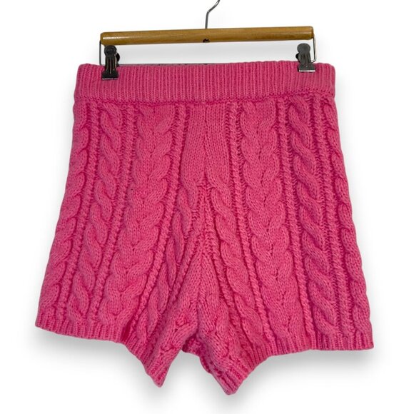 Daily Drills Sweater Pink Shorts Cheeks Cable Knit XS Small - Picture 2 of 7